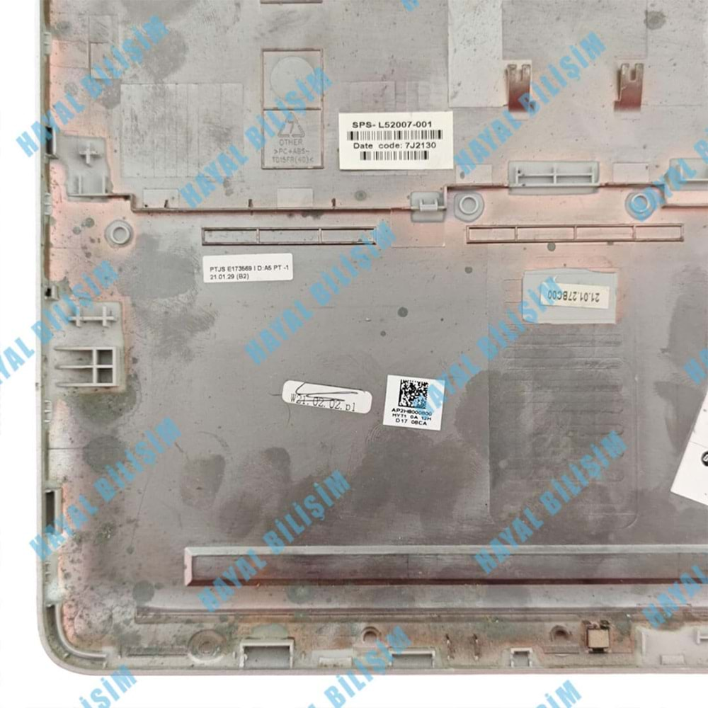 Defolu Orjinal Çıkma Hp TPN-C139 15S-DR 15-DW 15S-DU 15-GW 250 G8 255 G8 Gümüş Notebook Alt Kasa - L52007-001