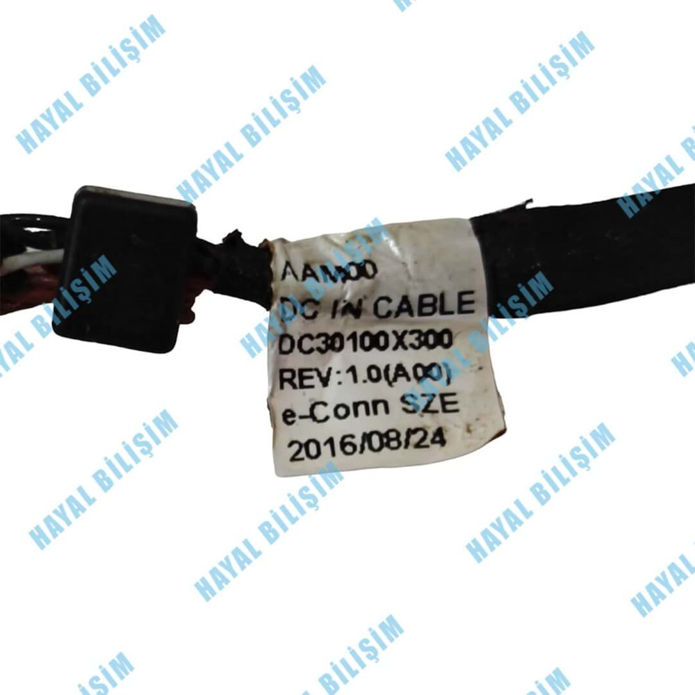 2.EL - Orjinal Dell XPS 15 9550 9560 9570 P56F Precision 5510 Notebook Kablolu Dc Power Jack - DC30100X300