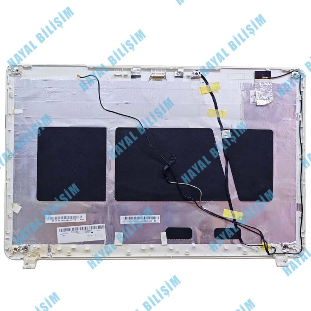 2.EL - Defolu Orjinal Packard Bell TV44HC Q5WS1 Beyaz Notebook Ekran Arka Kasası Lcd Cover - AP0NN000510