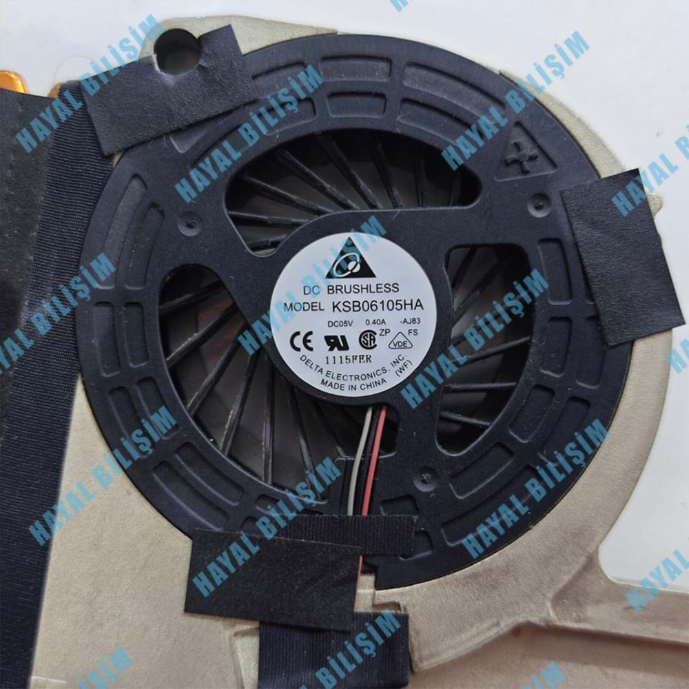 2.EL - Orijinal Packard Bell Easynote TS11 TV44 Notebook Cpu Fan Bakır Soğutucu - AT0HI009DA0