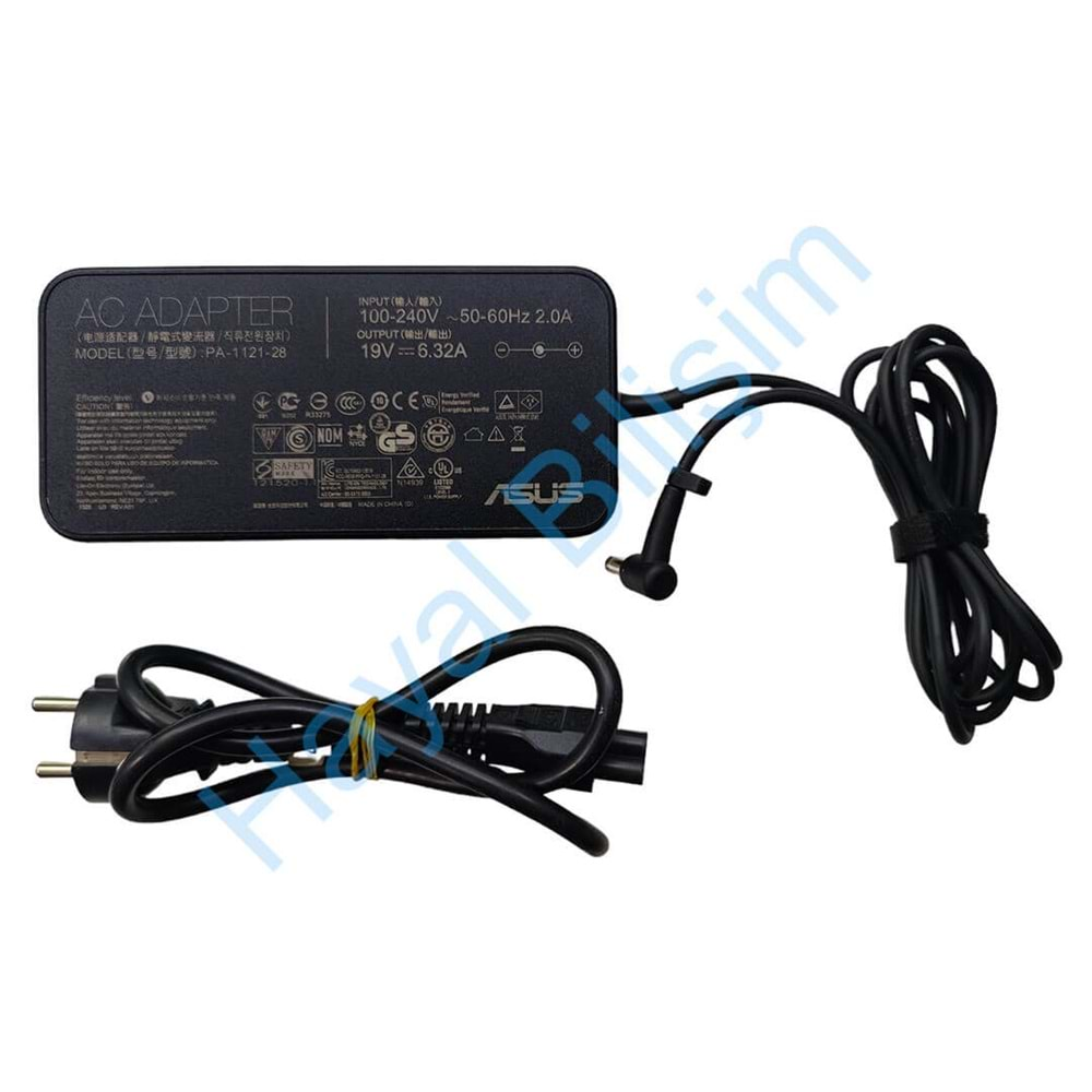 HYL - Asus 19V 6.32A PA-1121-28 5.5mm X 2.5mm Orjinal Notebook Adaptör