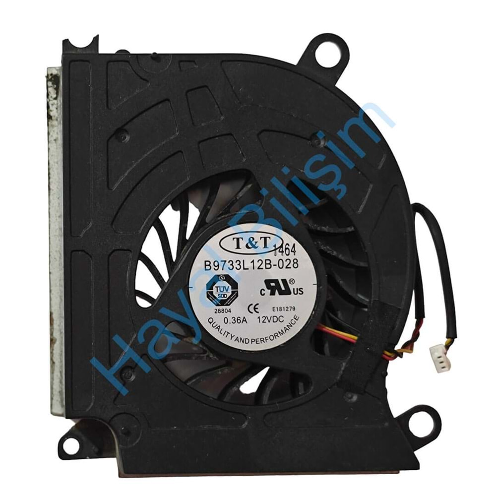 2.EL - Orjinal MSI GT60 GT680 GT683 GT683R GT683DXR GT685 GT70 GT780 GT783 GX660 GX680 GX780 Notebook İşlemci Cpu Fan - B9733L12B-028