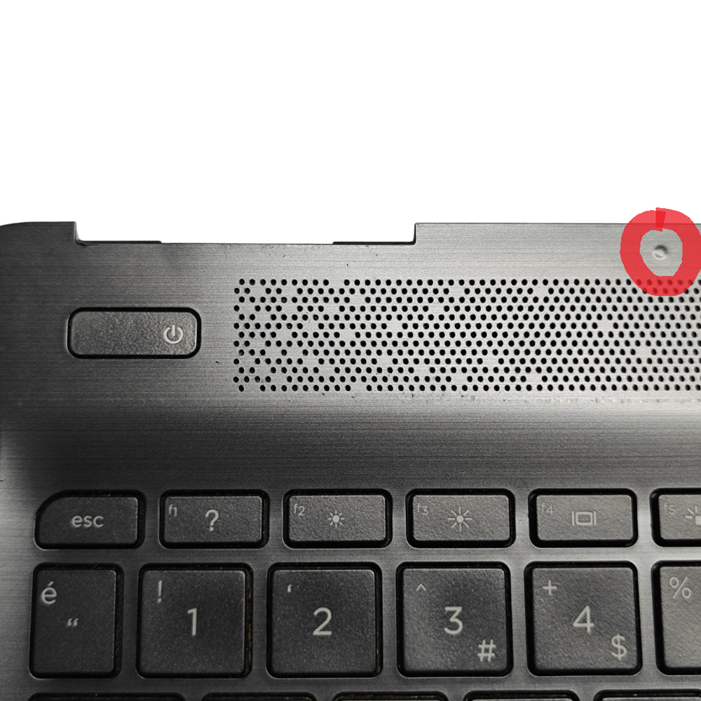 2.EL - Defolu Orjinal HP Pavilion 15-AU 15-AW TPN-Q172 TPN-Q175 Mavi Siyah Notebook Işıklı Klavyeli Üst Kasa