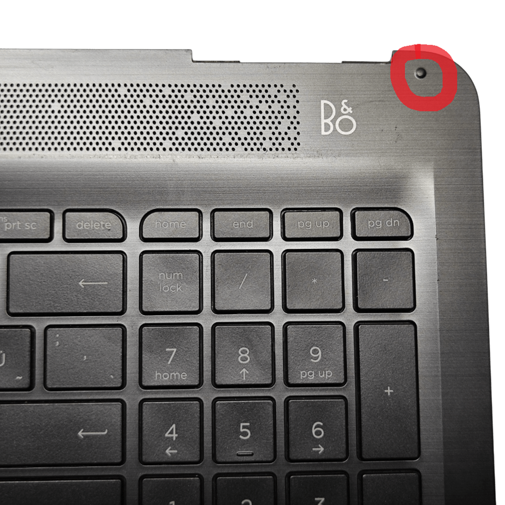 2.EL - Defolu Orjinal HP Pavilion 15-AU 15-AW TPN-Q172 TPN-Q175 Mavi Siyah Notebook Işıklı Klavyeli Üst Kasa