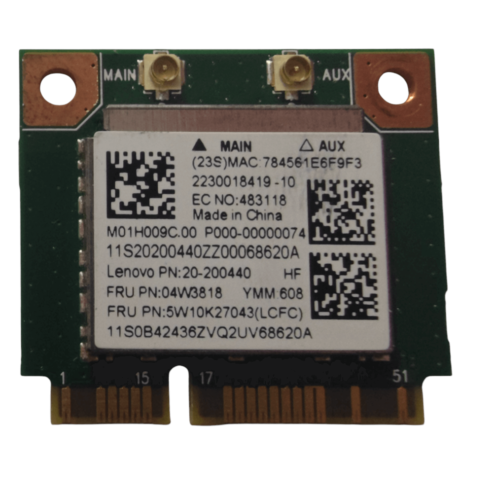 2.EL - Orjinal Lenovo Ideapad 100-15IBD 80QQ B50-50 80S2 Notebook Wifi Ağ Kartı