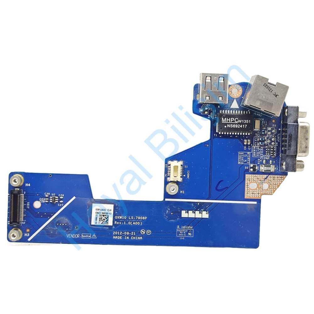 2.EL - Orjinal Dell Latitude E5530 P28G Notebook Vga Usb Ethernet Kart