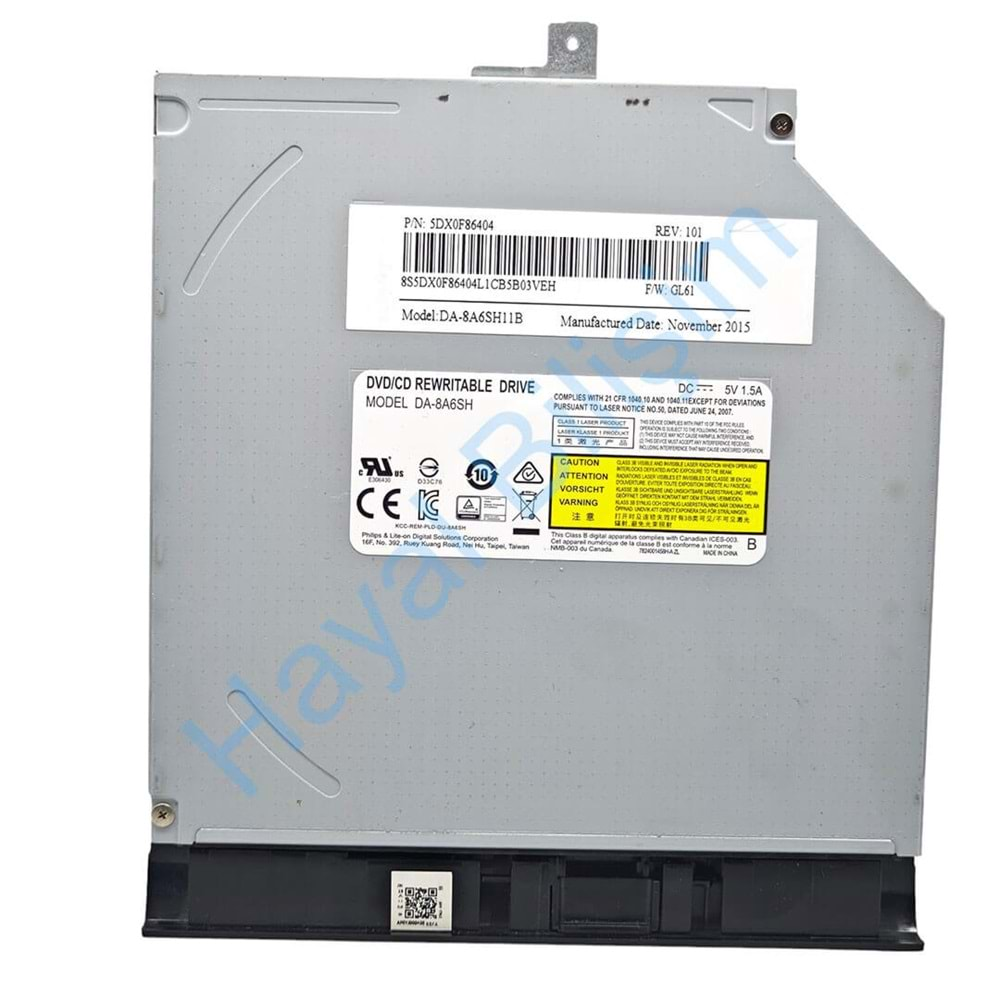 2.EL - Orjinal Lenovo İdeapad 300-15ISK 300-15IBR Notebook Optik Okuyucu Dvd RW