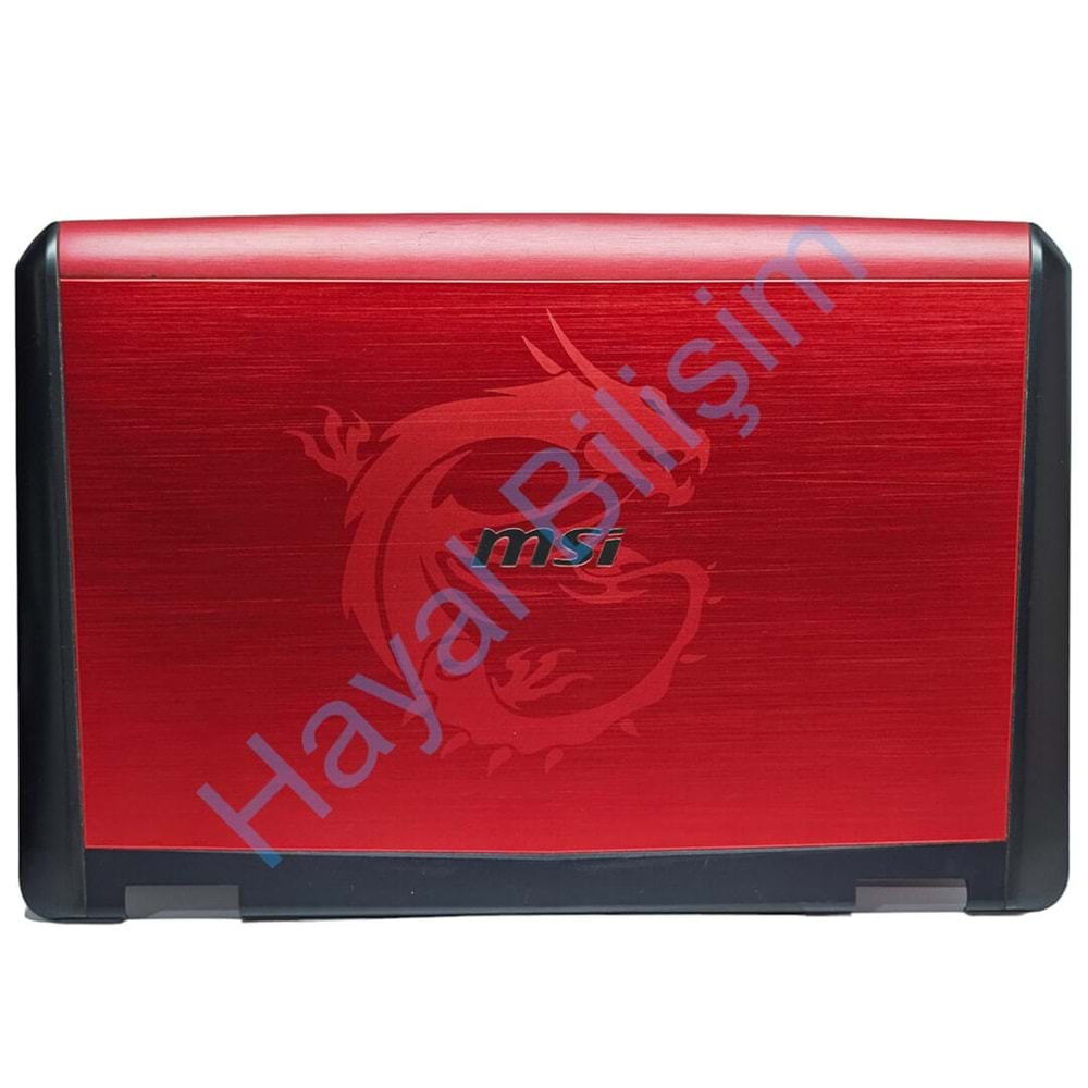 2.EL - Orjinal MSI GT780 GT780DX GT780DXR GX70 GT70 MS-1761 MS-1762 MS-1763 Kırmızı Notebook Ekran Arka Kapak Lcd Cover