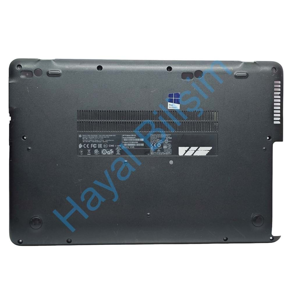 2.EL - Orjinal Hp Probook 650 G2 655 G2 650 G3 655 G3 Notebook Alt Kasa Servis Kapak