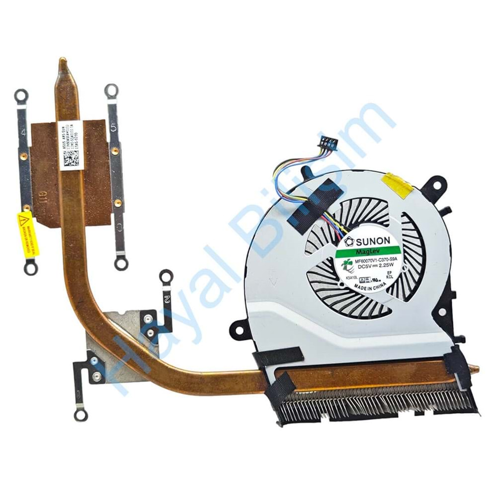 + Orjinal Çıkma 2. El-Asus X554L X555U X555LD X554LD Notebook Cpu Fan Bakır Soğutucu