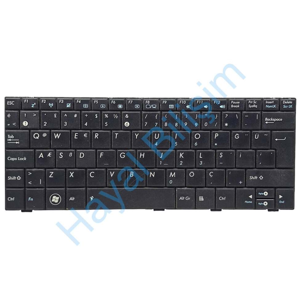 Orjinal Çıkma Asus Eee Pc 1005H 1005HA 1005HAB 1005HA-B 1005HAD Tr Siyah Notebook Klavye