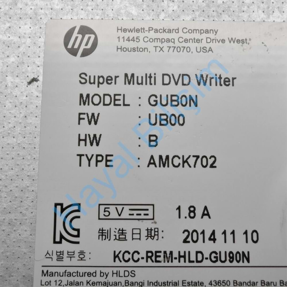 Orjinal Çıkma Hp Pavilion 15-P 15P Beyaz Notebook Dvd OptiK Okuyucu