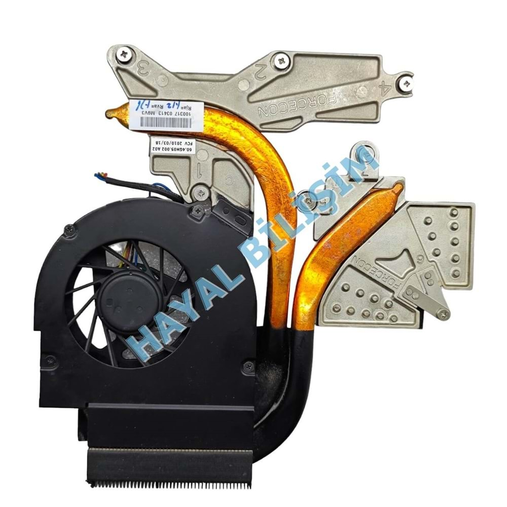 Orjinal Çıkma Packard Bell Easynote TJ75 TJ76 TJ77 TJ78 MS2288 Notebook Cpu Fan Bakır Soğutucu