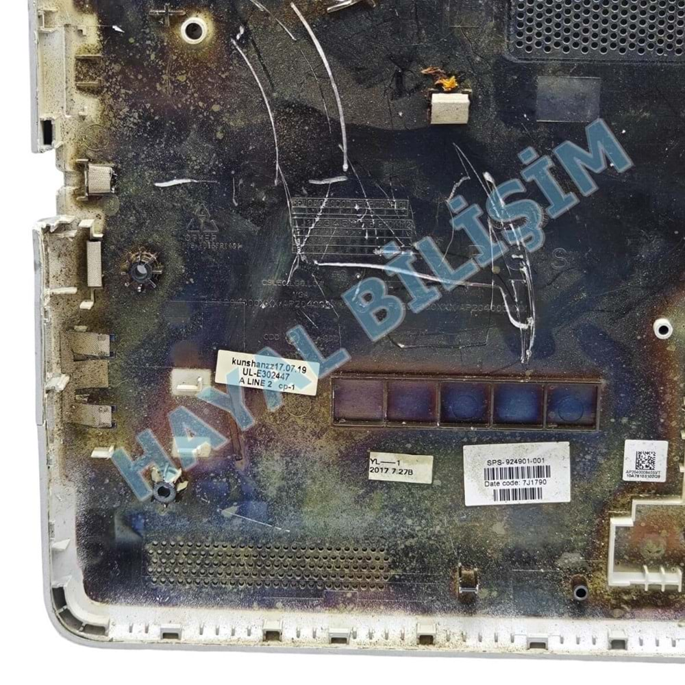 Defolu Orjinal Çıkma Hp Pavilion 15-BS 15-RA 15-BW 15T-BR 15T-BS 15Z-BW Gümüş Notebook Alt Kasa