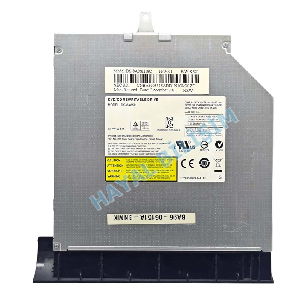 Orjinal Çıkma Samsung NP300E7A NP305E7A Notebook Optik Okuyucu Dvd RW