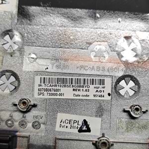 2.EL - Orjinal Hp EliteBook 750 G1 755 G1 850 G1 850 G2 Notebook Üst Kasa