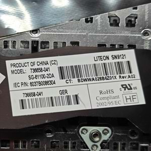 2.EL - Orjinal Hp Elitebook 750 G1 750 G2 755 G1 755 G2 840 G1 840 G2 850 G1 850 G2 Notebook Işıklı Türkçe Klavye