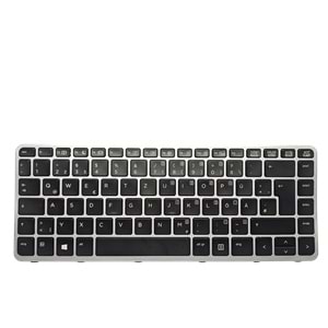 2.EL - Orjinal Hp Elitebook Folio 1040 G1 10140 G2 Notebook Almanca Büyük Enter Işıklı Klavye