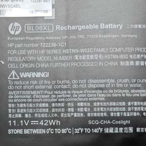 2.EL - Orjinal Hp Elitebook Folio 1040 G0 1040 G1 1040 G2 BL06XL Notebook Batarya