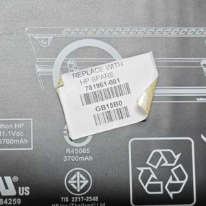 2.EL - Orjinal Hp Elitebook Folio 1040 G0 1040 G1 1040 G2 BL06XL Notebook Batarya