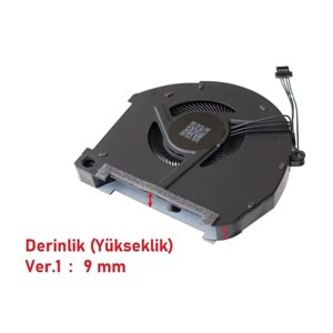 HYL - Casper Excalibur G900 Sol V.1 9mm 12V 1A Notebook Cpu Fan