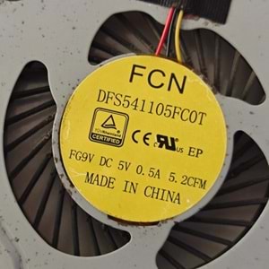 2.EL - Orjinal Dell İnspiron 15 3558 15 5558 15 5000 15 5755 15 5458 15 5758 Notebook Bakır Soğutucu Cpu Fan