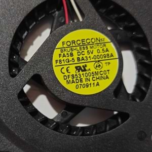 2.EL - Orjinal Samsung RV509 RV511 S3511 Notebook Cpu İşlemci Fan