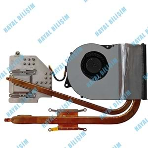 2.EL - Orjinal Asus N53 N53SV N53JF N53JG N53JL N53JN N53SM N53S Notebook Cpu Fan Bakır Soğutucu - 13N0-L3A0101