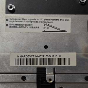 2.EL - Orjinal Monster Abra A5 V15.1 V15.2 V15.3 V15.4 V15.5 Notebook RGB Işıklı Klavyeli Üst Kasa