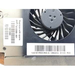 2.EL - Orjinal Hp Pavilion G72 G62 Notebook Ekran Kartlı Cpu Fan Bakır Soğutucu