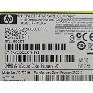 2.EL - Orjinal Hp Elitebook 8440P 8530P 8540P Notebook Optik Okuyucu DVD Rw