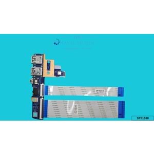 2.EL - Orjinal Hp Envy 17-R100NT 17-N100NT Notebook Usb Audio (Ses) Jack Port Board Kart