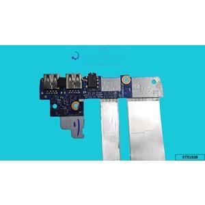 2.EL - Orjinal Hp Envy 17-R100NT 17-N100NT Notebook Usb Audio (Ses) Jack Port Board Kart
