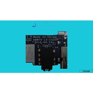 2.EL - Orjinal Hp Envy 17-R100NT 17-N100NT Notebook Usb Audio (Ses) Jack Port Board Kart