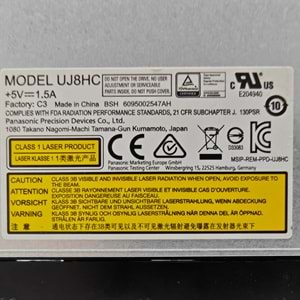 2.EL - Orjinal Acer E15 E5-571 E5-521 E5-523 E5-575 V3-572 N16Q3 Notebook Optik Okuyucu Dvd Rw