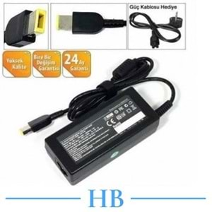 HYLADP013 - Lenovo 20V 4.5A Kare Uç USB Muadil Notebook Adaptör