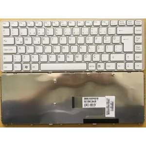 HYLSO100KLV - SONY VAIO Beyaz Renk Gri çerçeve VGN-NW VGN NW PCG-7171M PCG-7181M Klavye Tuş Takımı