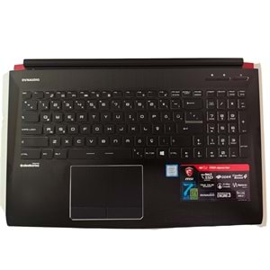 2.EL - Orjinal Msı GL62 GP62M GL62 MS-16J9 GP62 GP62MVR MS-16JB Notebook Işıklı Klavyeli Üst Kasa Palmrest Case