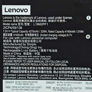 2.EL - Orjinal Lenovo İdeapad L19M2PF1 L19L2PF1 L19C2PF1 Notebook Batarya
