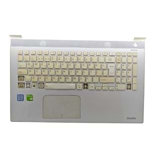 2.EL - Defolu Orjinal Toshiba Satellite Beyaz L50-C L55-C C50-C C50D-C C55-C C55D-C Notebook Klavye Kasa Üst Kasa