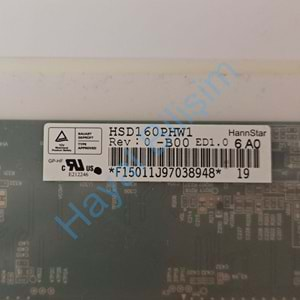 2.EL - Orjinal Hannstar 16.0 40 Pin Led HSD160PHW1 B00 REV:0 Notebook Ldc Ekran Panel