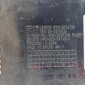 2.EL - Orjinal Lenovo ThinkPad R500 T500 W500 Notebook Touchpad Mouse Parmak İzli Üst Kasa