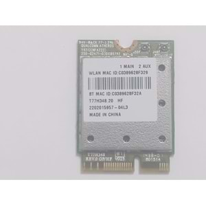 2.EL - Orjinal Atheros QCNFA222 Çift bant 300 Mbps 2.4GHz/5 GHz 802.1+Bluetooth