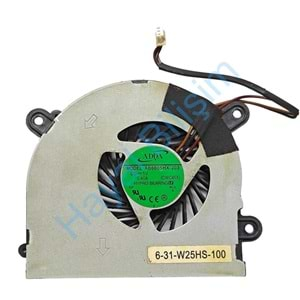 2.EL - Orjinal Exper Karizma E5128 W258 A5B 3 Pin Notebook Cpu Fan - 6-31-W25HS-100