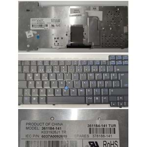 HYLHP138KLV - HP Compaq NC6200 NC6220 NC6230 Pavilion ZV5330 ZV5340 Workstation XW8200 Türkçe Notebook Klavye - 378188-141 361184-141 6037A0092619 K031926J1 TR