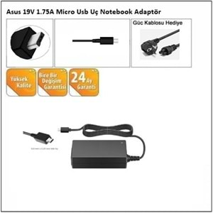 HYLADP031 - Asus 19V 1.75A Micro Usb Uç Notebook Adaptör