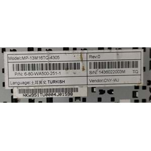 2.EL - Orjinal Grundig GNB 1550 A1 B2 GNB1550 A1 B2 GNB-1550 B1B2 Notebook Klavye