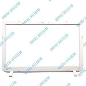 2.EL - Orjinal Toshiba Satellite Beyaz Renk L50-B L50T-B S50-B S50T-B L55-B L55D-B L55T-B Notebook Ekran Ön Çerçeve Lcd Bezel - A000291100