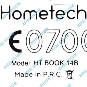 2.EL - Orjinal Hometech HT Book 14B Beyaz Notebook Alt Kasa