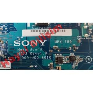 2.EL - Orjinal Sony Vaio VGN-FW PCH-3H1L Çalışan P8700 İşlemcili Notebook Anakart - M763 Rev:1.0 1P-0091J00-8010